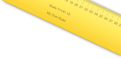 Online scale ruler that could be calibrated to actual size, the scale ratio  is variable that could …